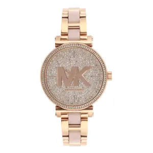 Michael Kors Sofie Rose Gold-Tone Analogue Watch MK4336