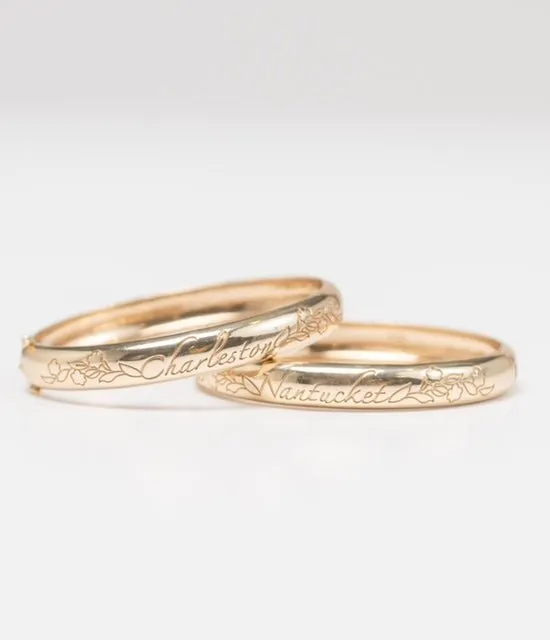 Nantucket Engraved Bangle