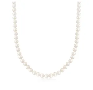 Natural Freshwater Pearl 18 Inch Necklace with 14k Gold