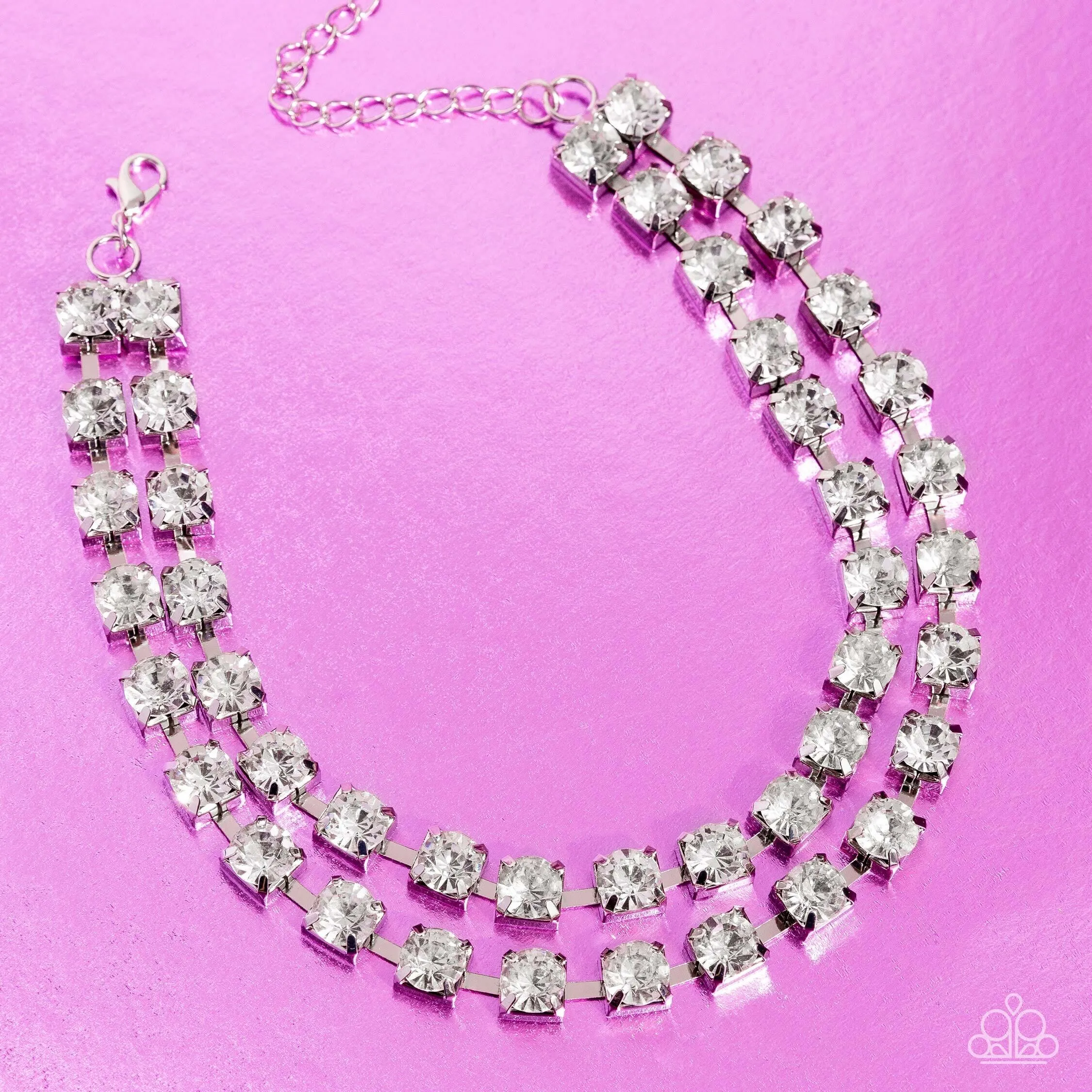 Necklaces Glistening Gallery - White LOP N2030