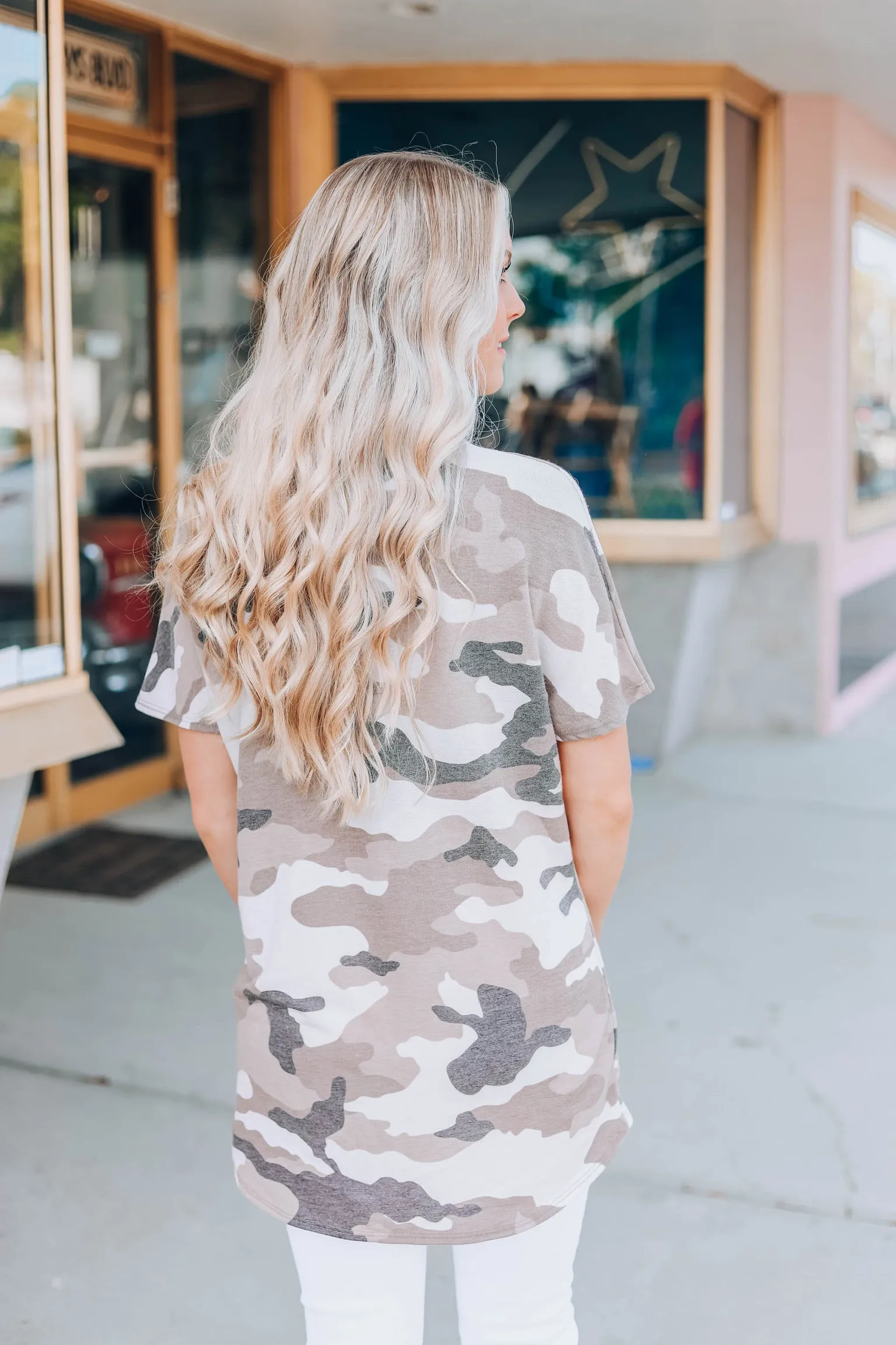 Needed You Camo Top