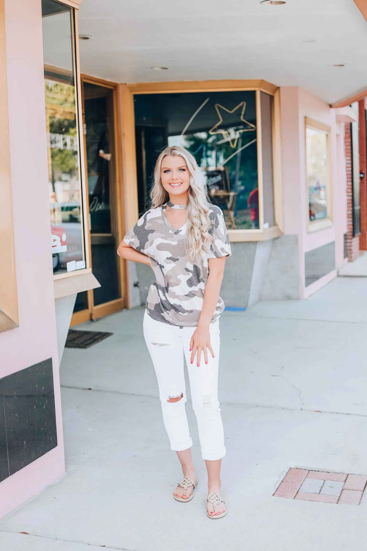 Needed You Camo Top
