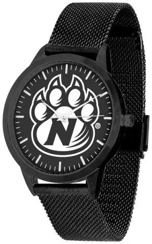 Northwest Missouri State Statement Mesh Band Unisex Watch - Black - Black Dial