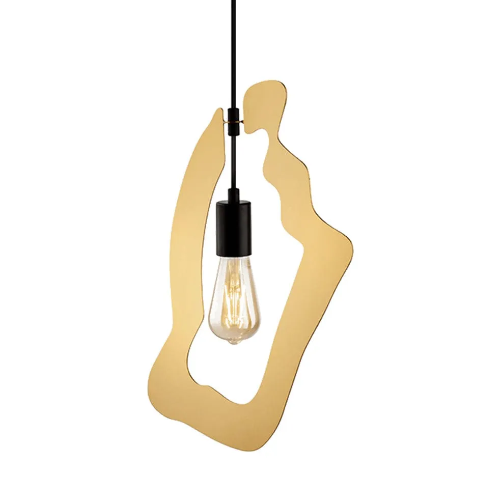 Outline Pendant Light | Black, Gold or Silver | 3 Sizes