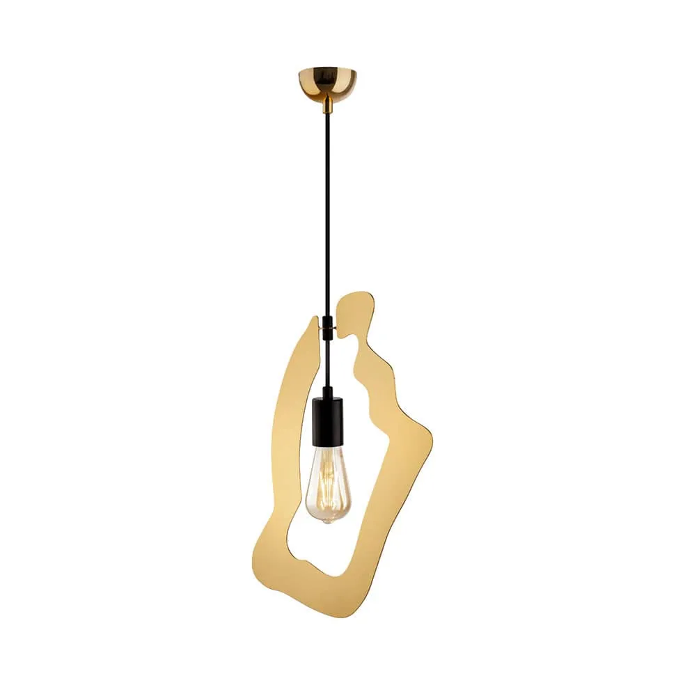 Outline Pendant Light | Black, Gold or Silver | 3 Sizes