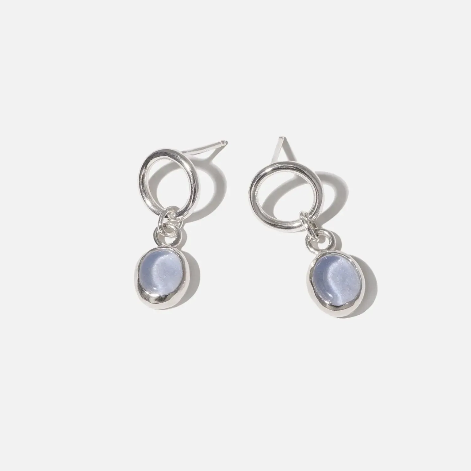Oval Dangling Earrings