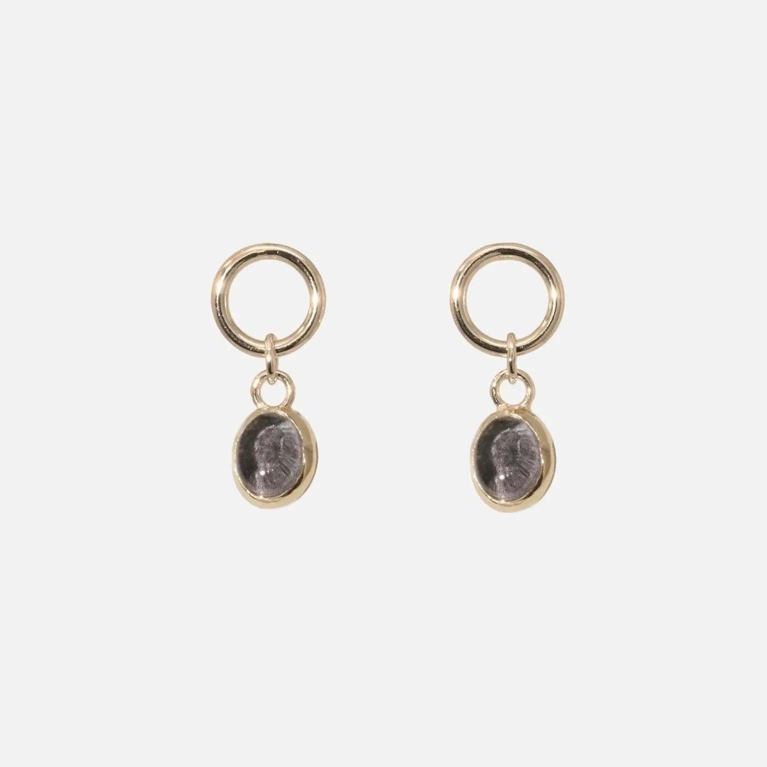 Oval Dangling Earrings