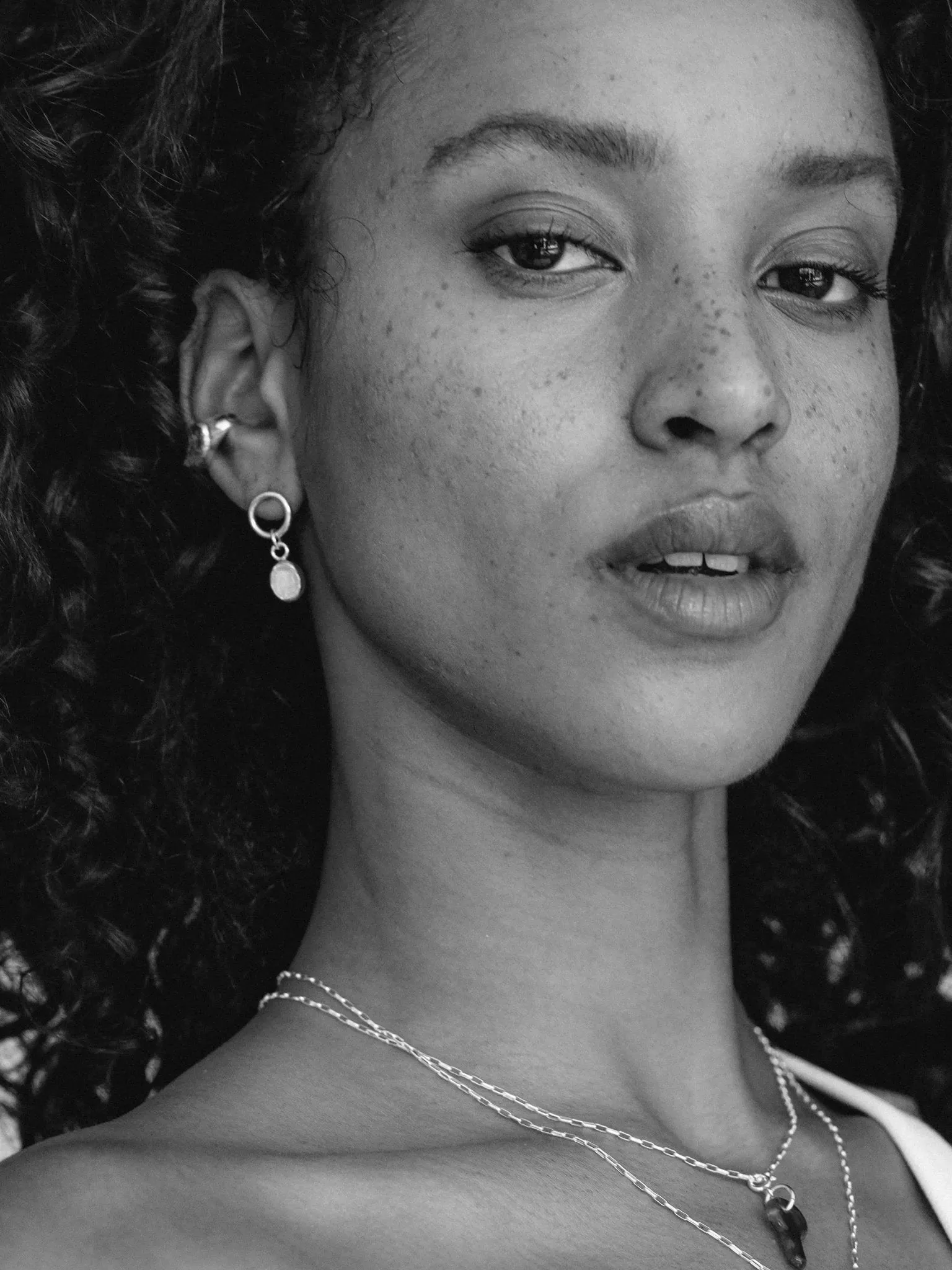 Oval Dangling Earrings