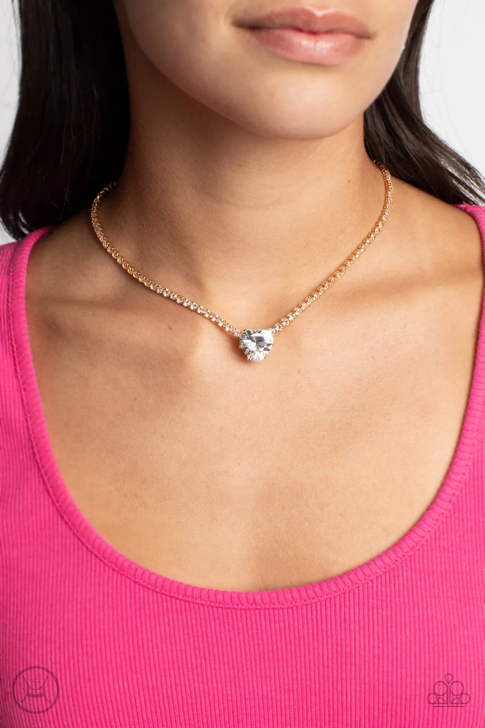 PAPARAZZI Flirty Fiancé - Gold CHOKER