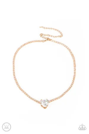 PAPARAZZI Flirty Fiancé - Gold CHOKER