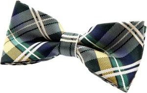 Retreez Elegant Classic Plaid Check Woven Microfiber Pre-tied Bow Tie (4.5")