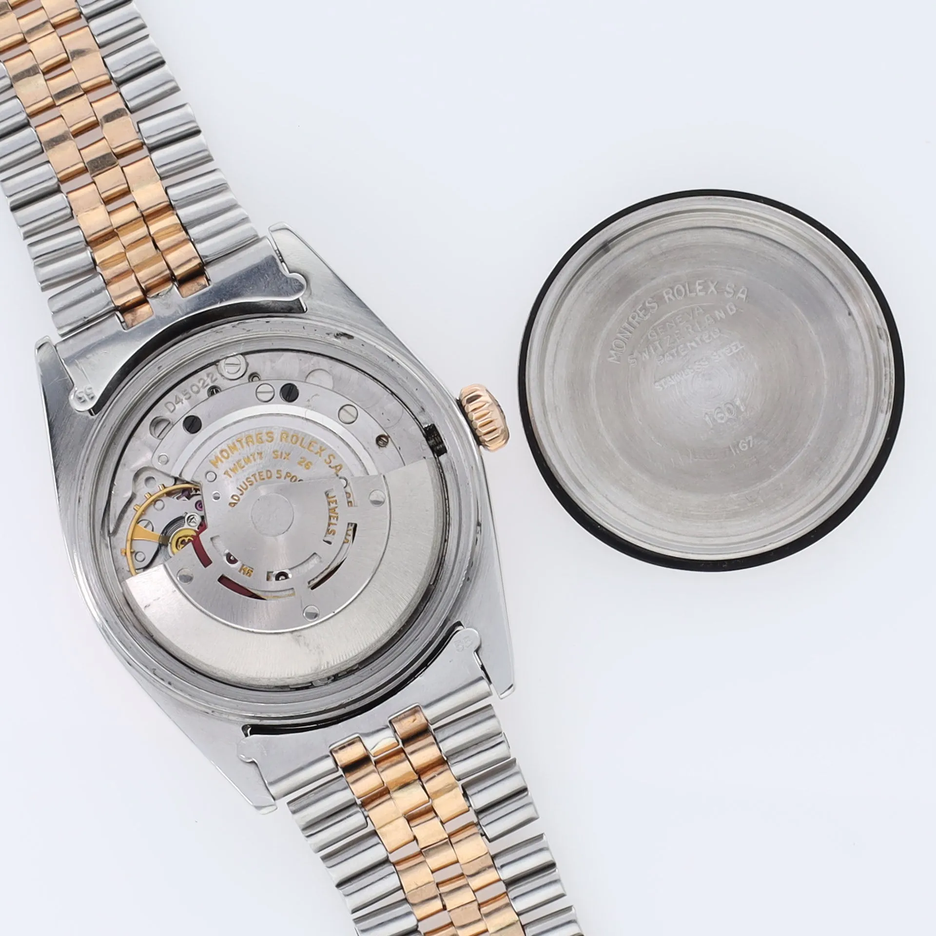 Rolex Datejust 1601 Steel and Rose Gold with Black Dial