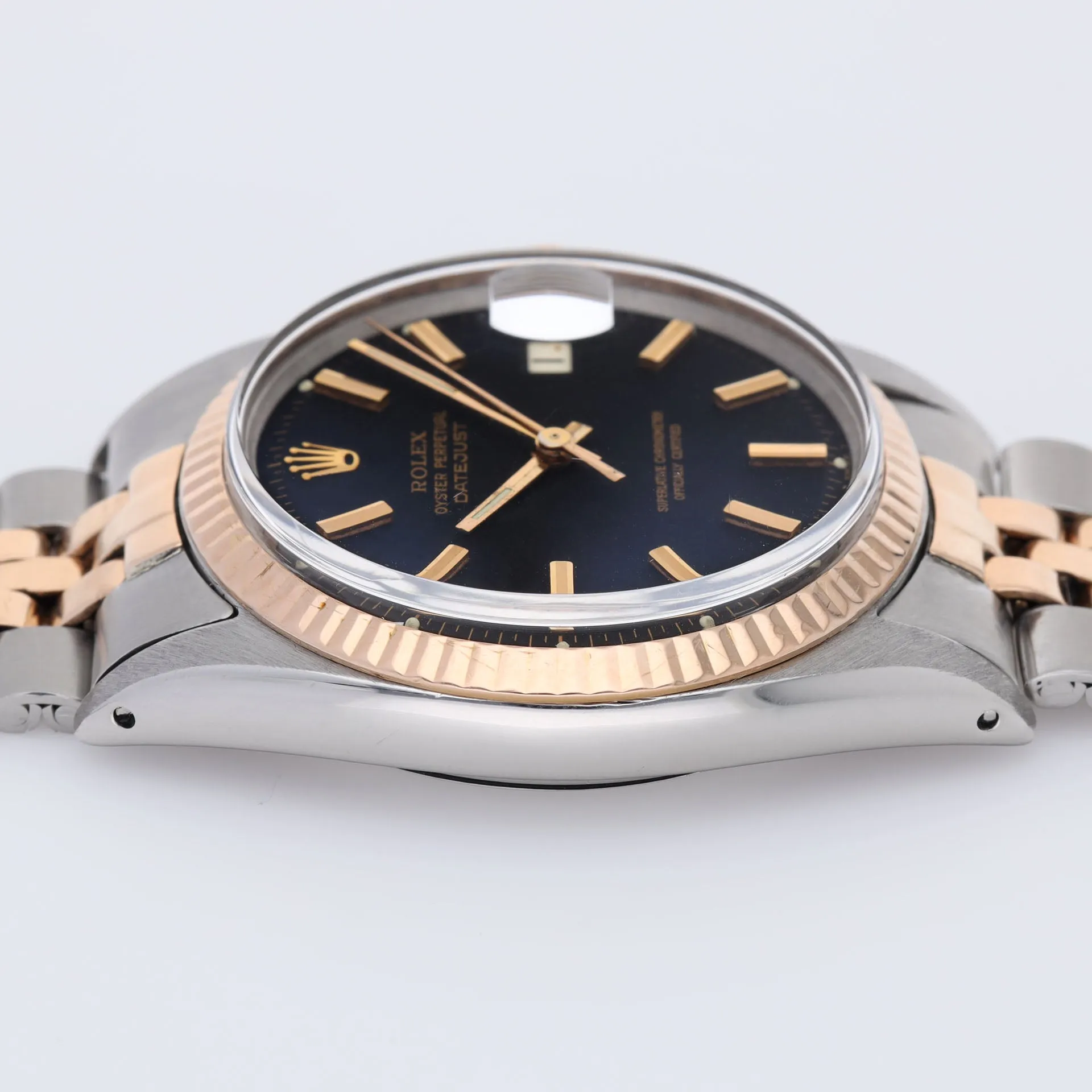 Rolex Datejust 1601 Steel and Rose Gold with Black Dial