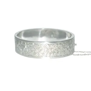 Silver Engraved Bangle
