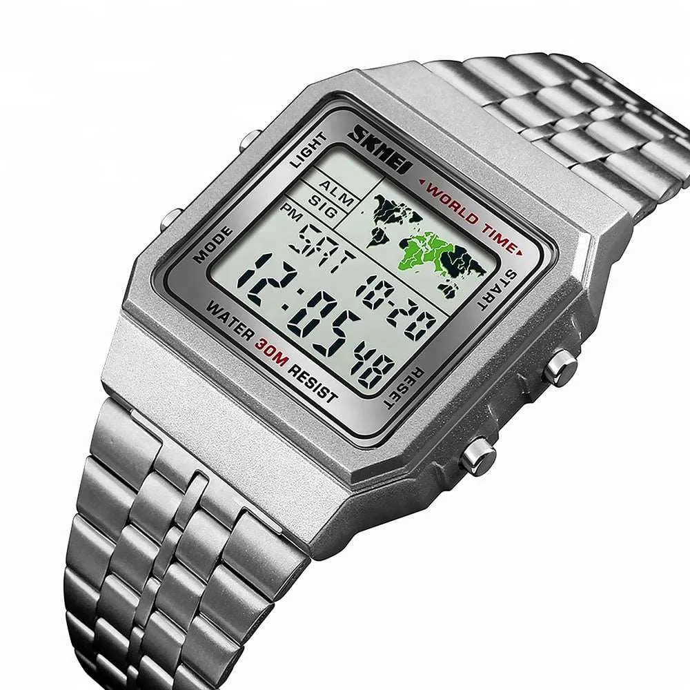 Skmei 1338 Original world clock digital sport watch for Men, Women
