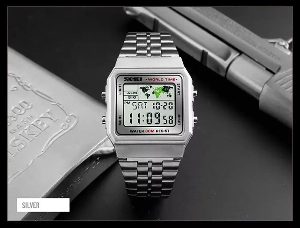 Skmei 1338 Original world clock digital sport watch for Men, Women