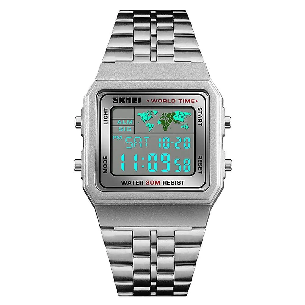 Skmei 1338 Original world clock digital sport watch for Men, Women