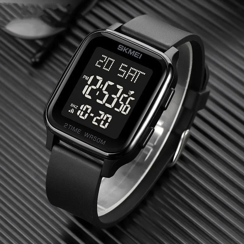 Skmei Square Waterproof Digital Sports Watch 1858 Original