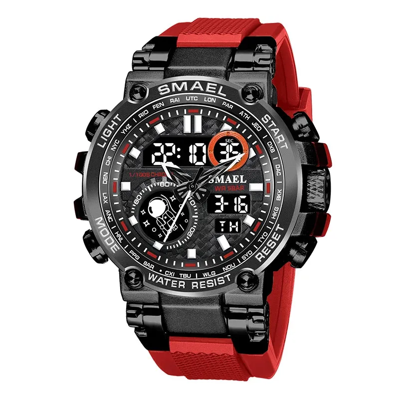 Smael Sports Watch Men Military Watch Digital Quartz 8093 Men Watch Waterproof 50M Swimming Alock Clock Army Men Wristwatches