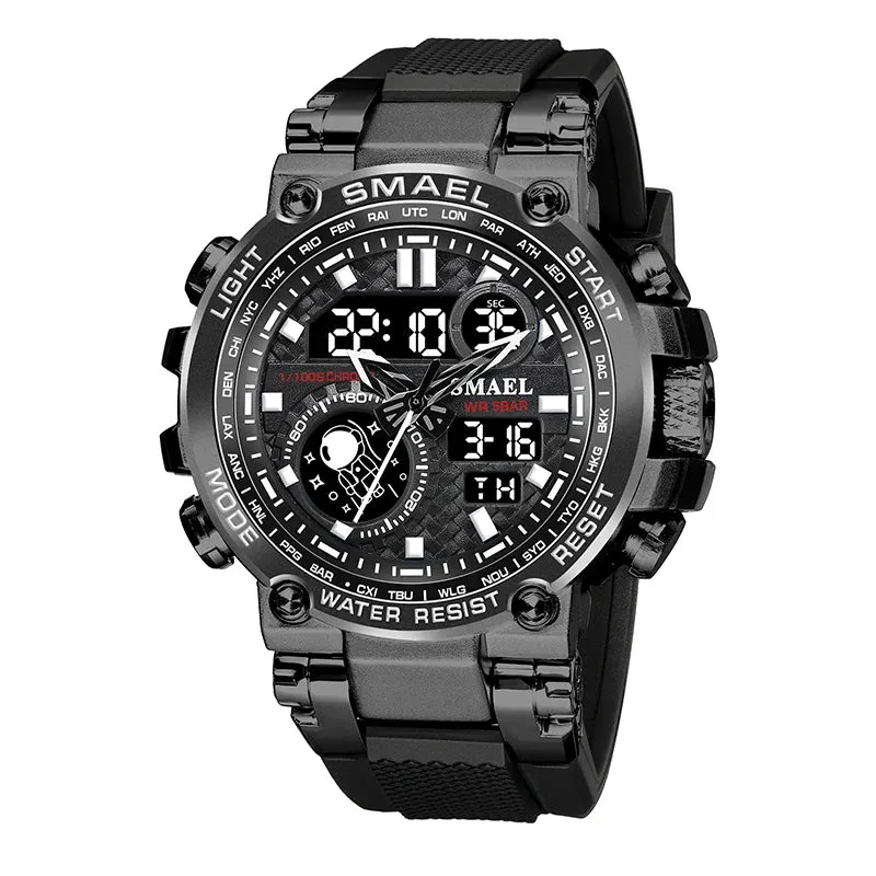 Smael Sports Watch Men Military Watch Digital Quartz 8093 Men Watch Waterproof 50M Swimming Alock Clock Army Men Wristwatches