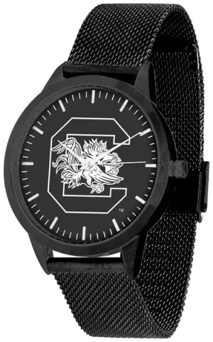 South Carolina Statement Mesh Band Unisex Watch - Black - Black Dial
