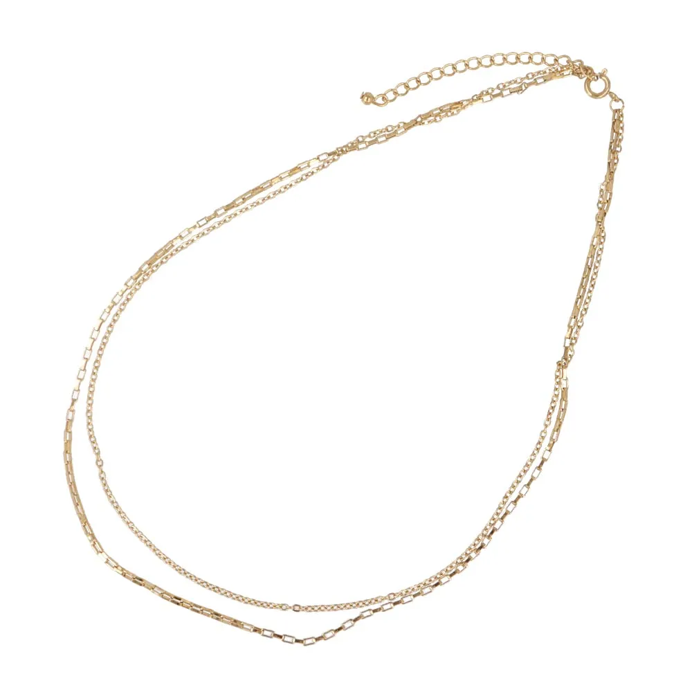 Stainless Steel Double Necklace