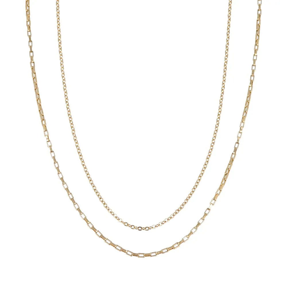 Stainless Steel Double Necklace