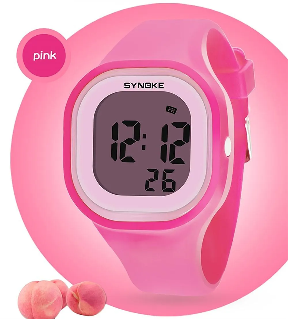 Synoke 66896 Digital Multicolor Light waterproof watch for Women & Girls