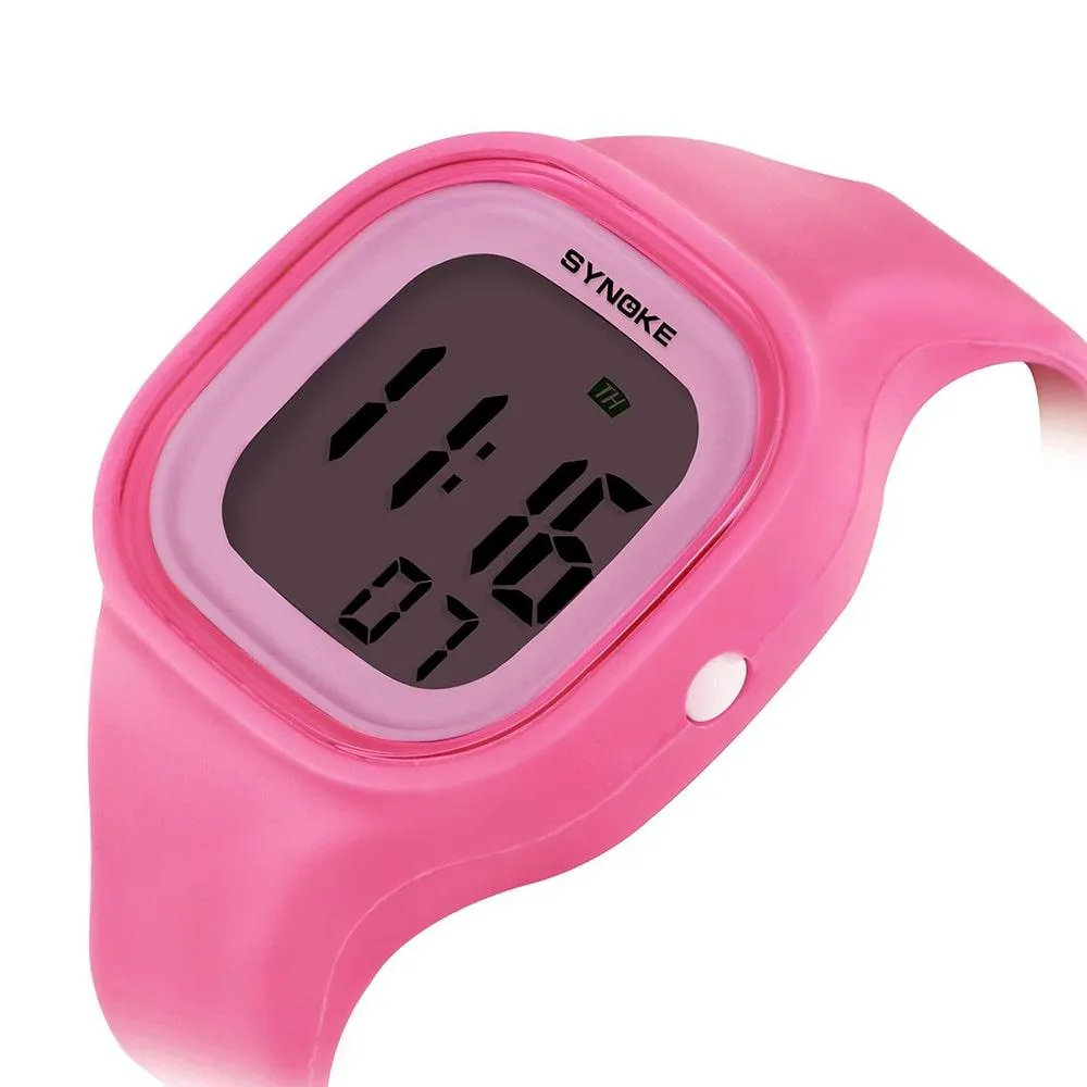Synoke 66896 Digital Multicolor Light waterproof watch for Women & Girls