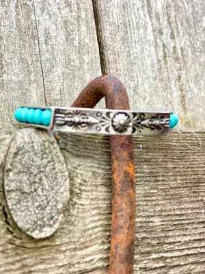 The Spring Turquoise & Silver  Bracelet