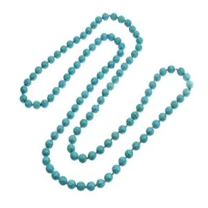 Turquoise Gemstone Beaded 10mm Necklace For Women