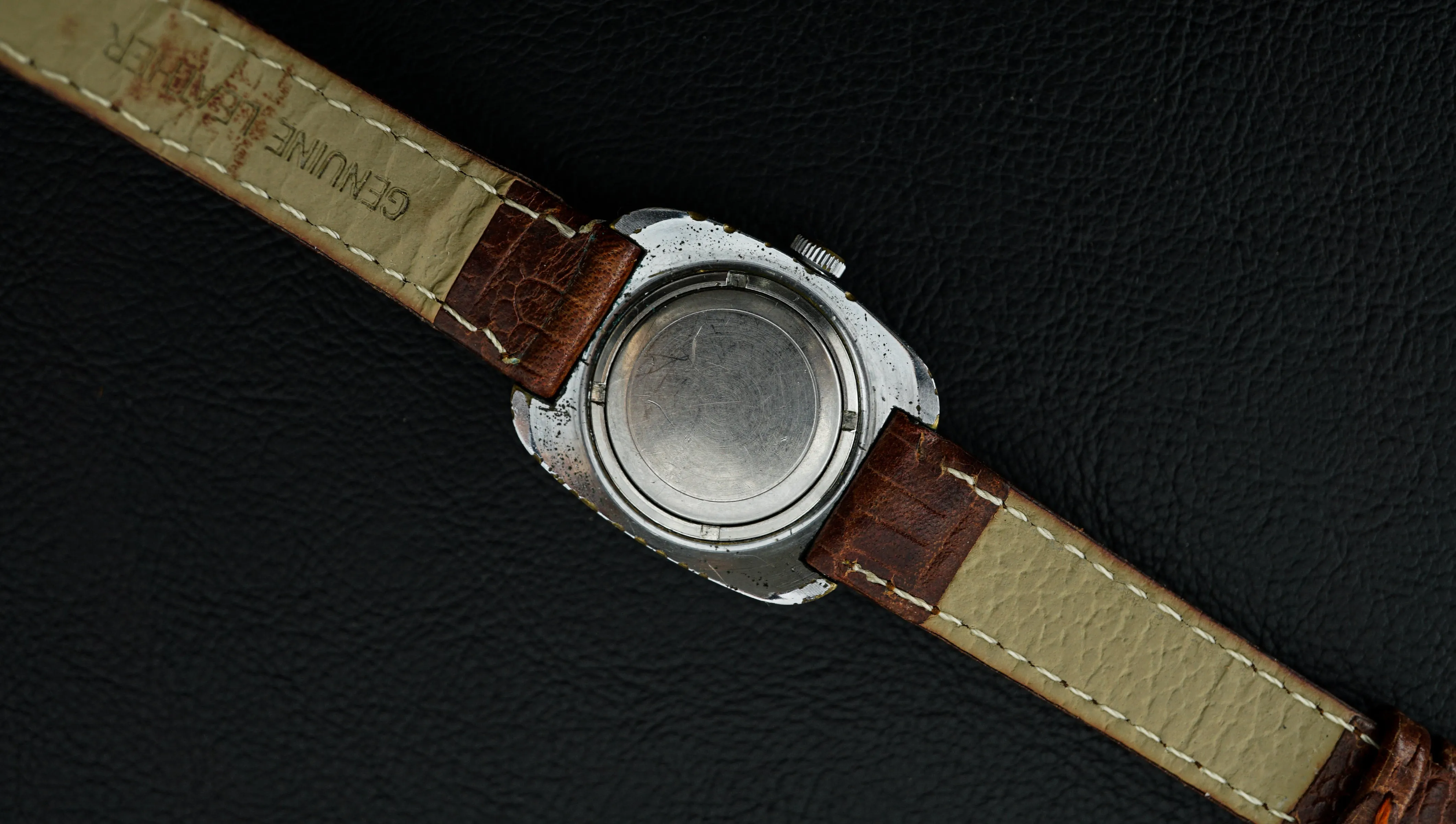 Vintage ladies mechanical watch Slava 1601 blue dial