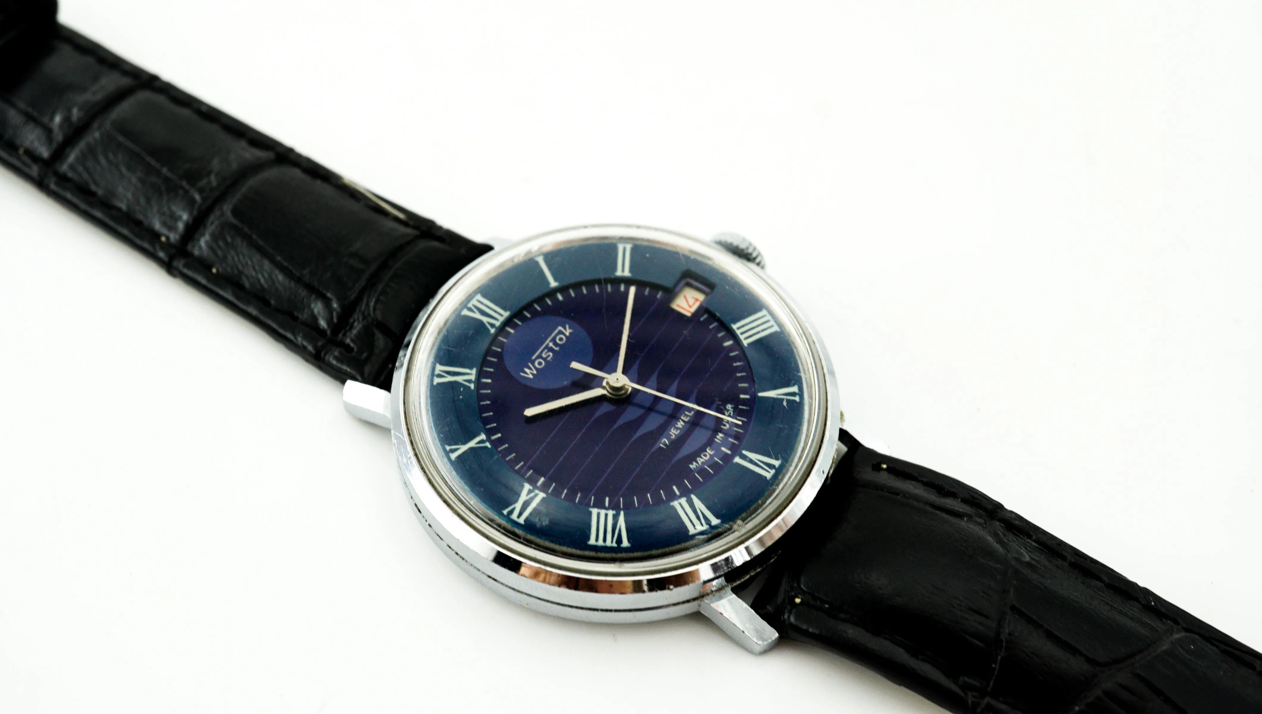 Vintage Soviet mechanical men's watch VOSTOK Neptune cal.2414
