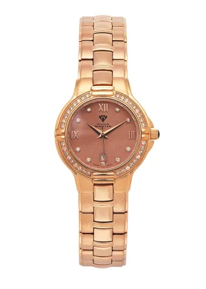 Womens Rose Gold Tone Diamond Watch | Appx 0.62 Carats